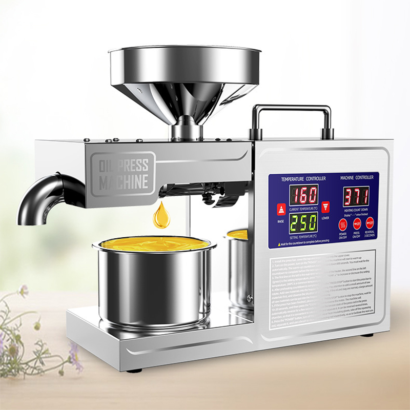 Home Cooking Oil Making Machine - B03S Intelligent Oil Press 3-6KG/H Stainless