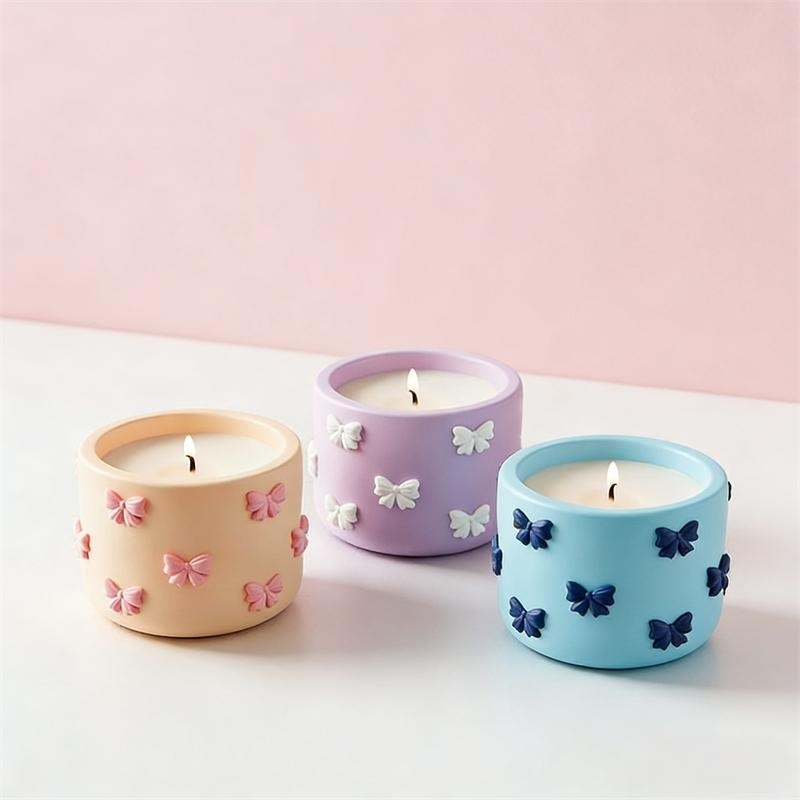 Idli Steamer Mold - Mini Bowknot Round Plaster Gypsum Storage