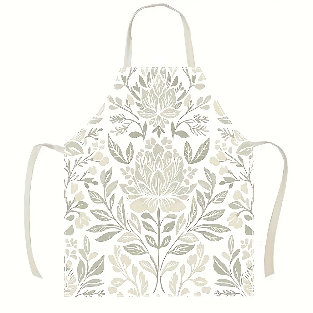 Home Cooking Ideas - 1pc Vintage Floral Apron Botanical Leaf