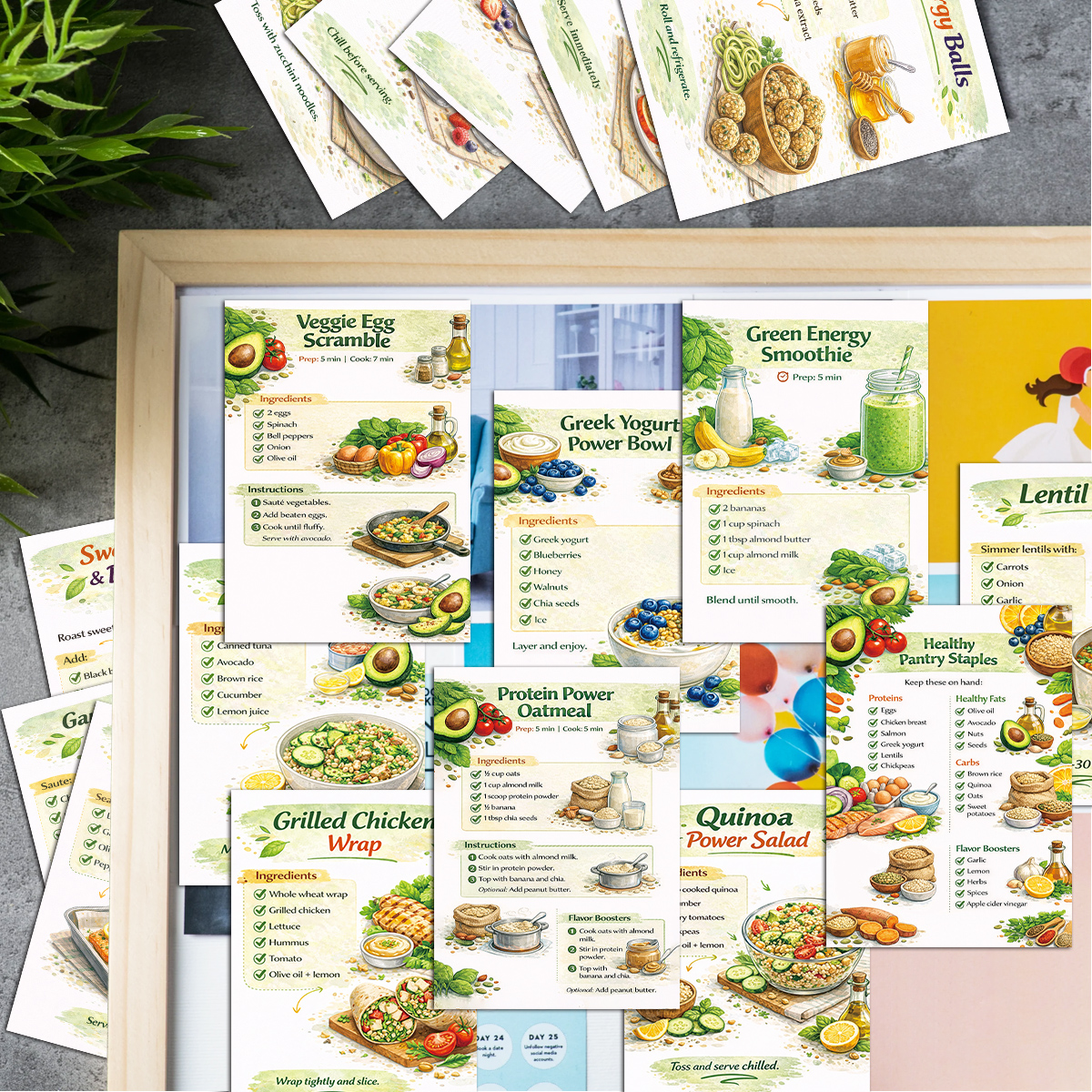 24pcs Cooking Recipe Cards Wit - Home Cooking Recipes avis et prix