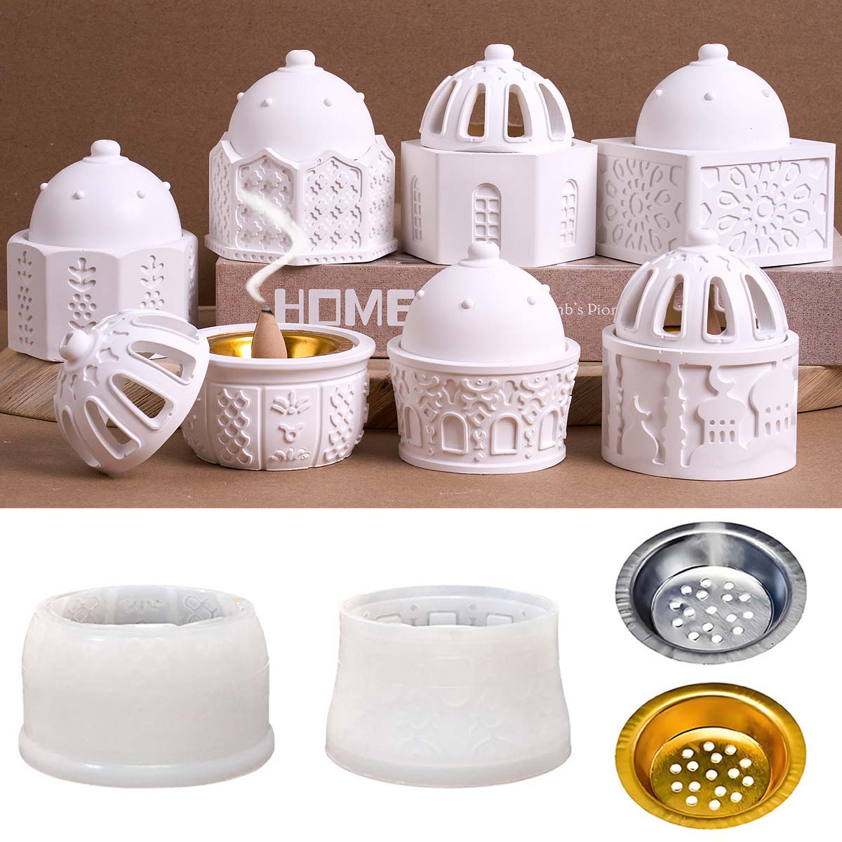 Round Relief Candle Jar Silico - Idli Steamer Mold avis et prix