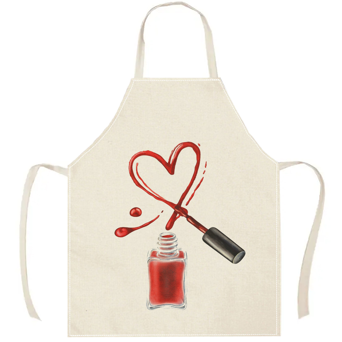 1pc Nail Polish Heart Apron Be - Home Cooking Ideas avis et prix