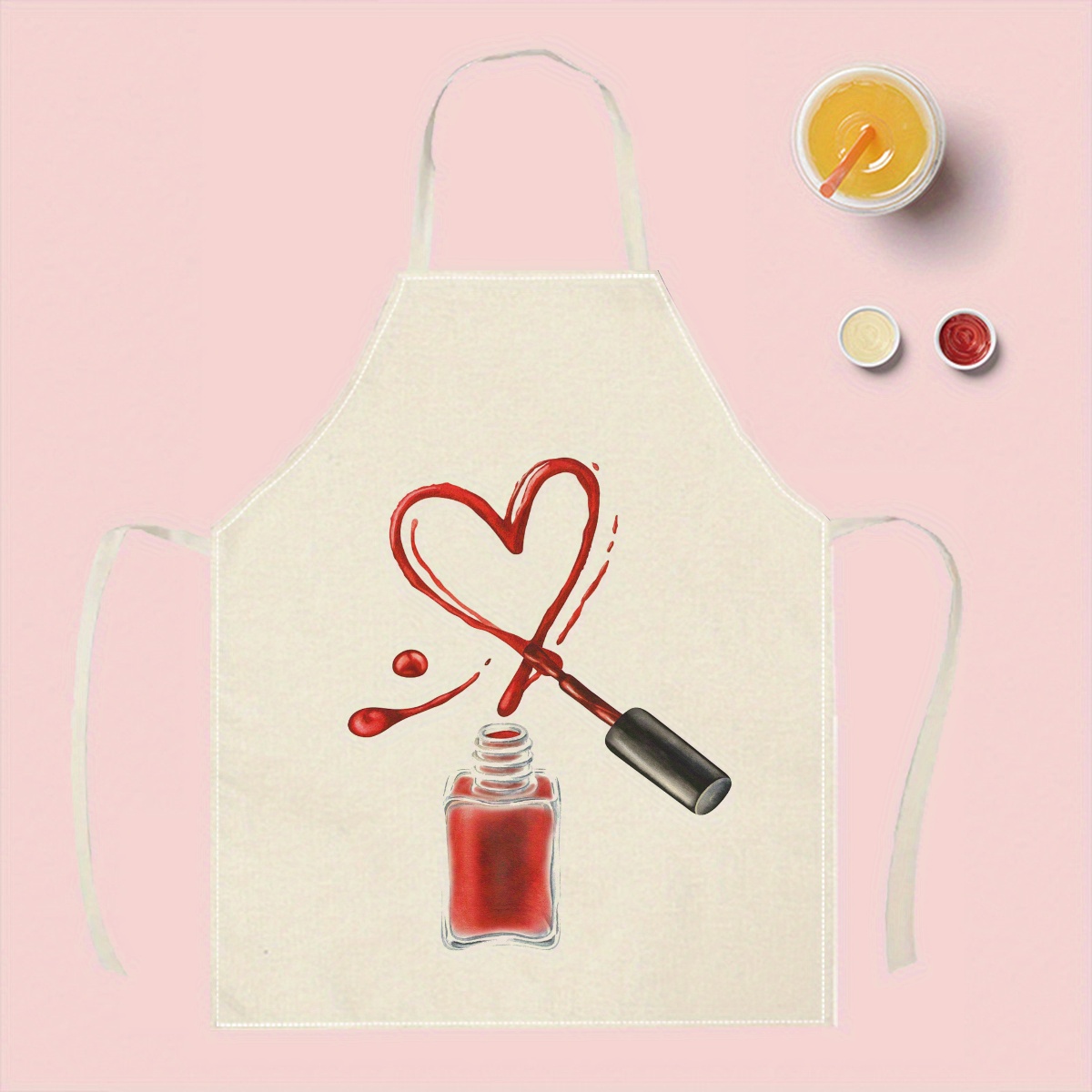 1pc Nail Polish Heart Apron Be - Home Cooking Ideas avis et prix