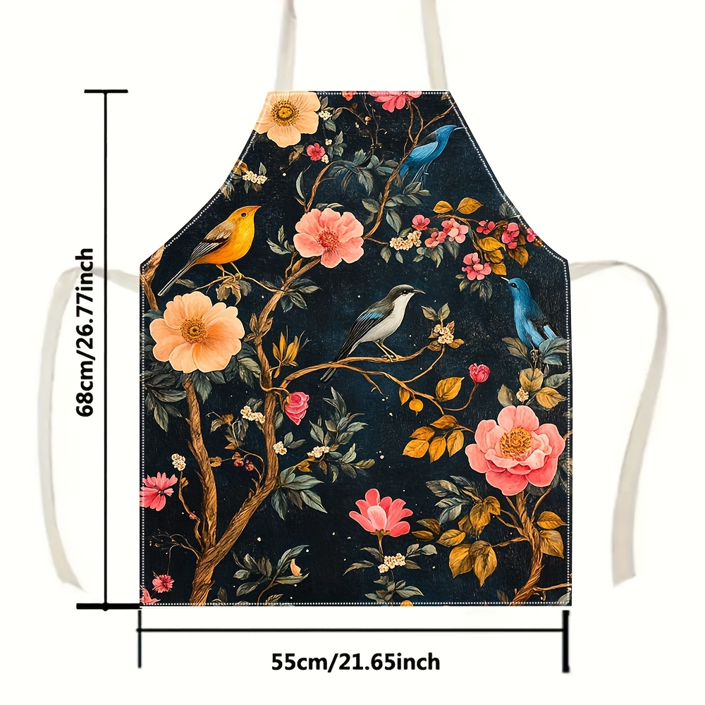 1pc, Vintage Floral Bird Print - Home Cooking Ideas avis et prix