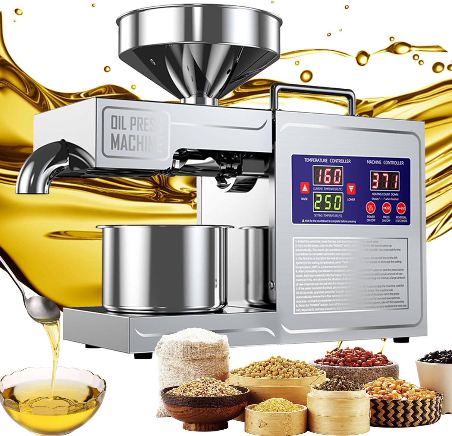 NEW 2025 Model 304 Stainless S - Home Cooking Oil Making Machine avis et prix