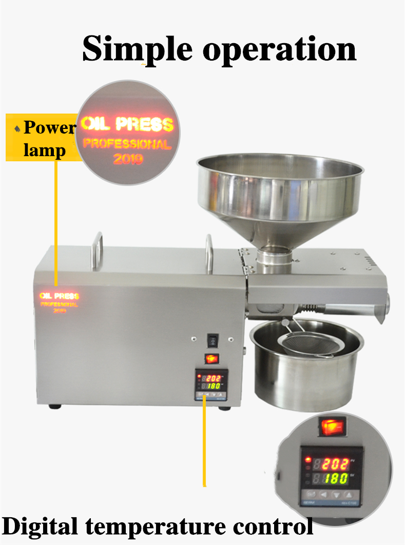 220V/110V S8 Oil Press Machine - Home Cooking Oil Making Machine avis et prix