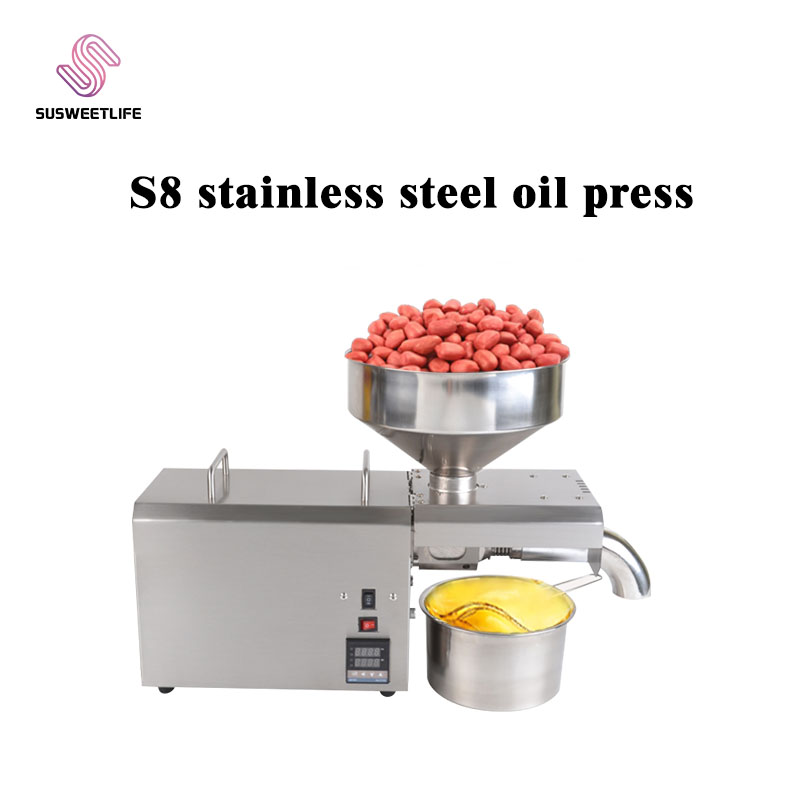 220V/110V S8 Oil Press Machine - Home Cooking Oil Making Machine avis et prix