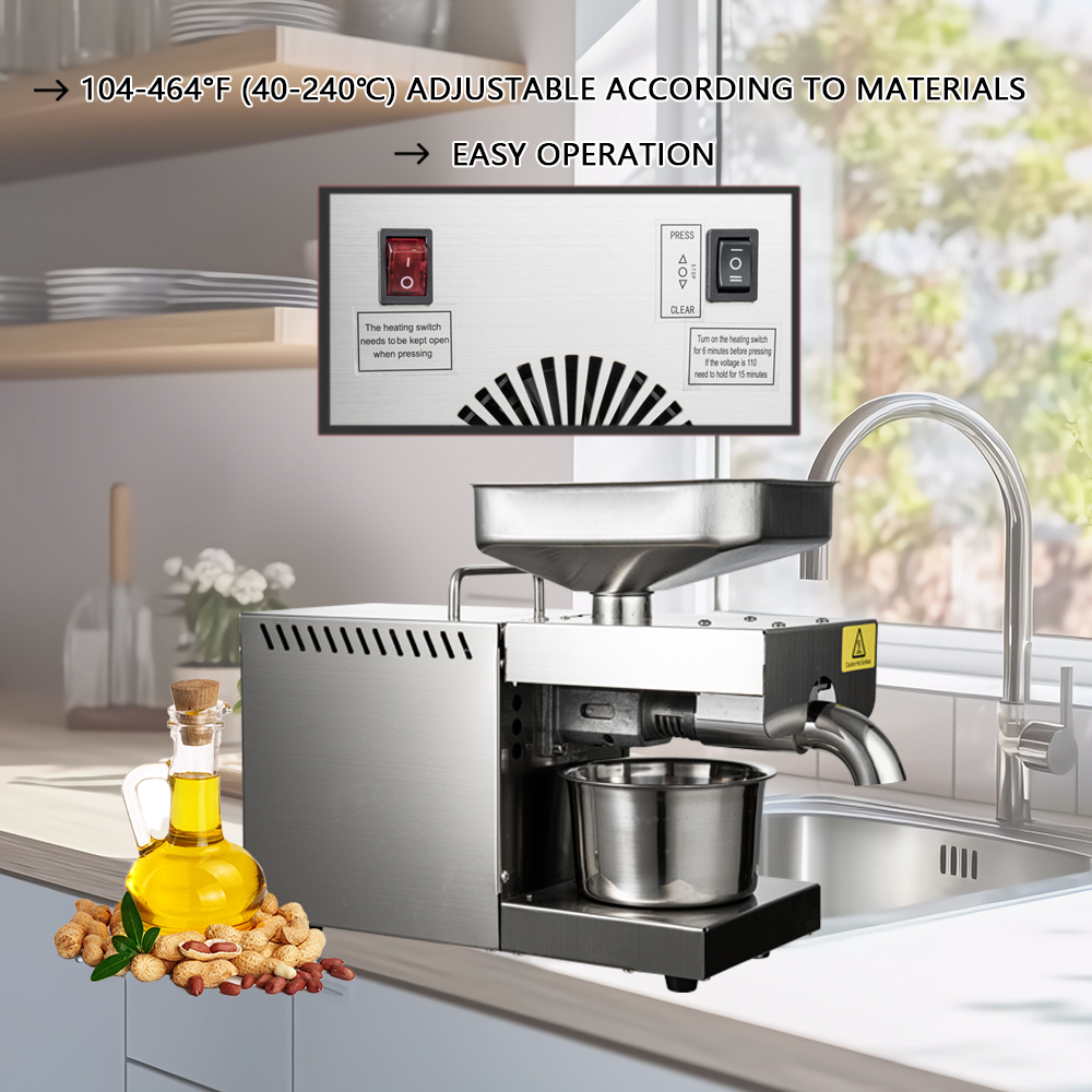 1500W 110V/220V Automatic Cold - Home Cooking Oil Making Machine avis et prix