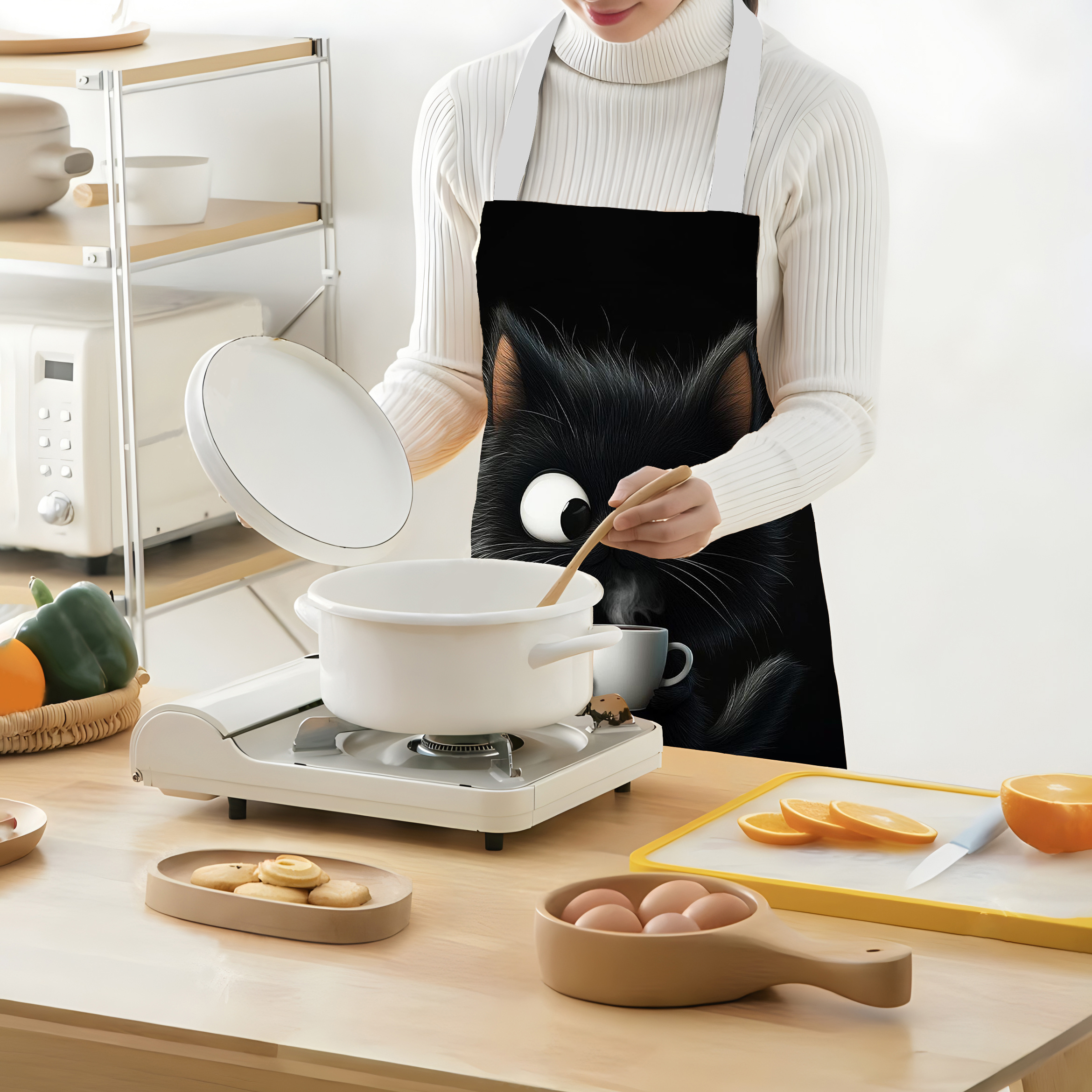 1pc Cute Black Cat with Coffee - Home Cooking Ideas avis et prix