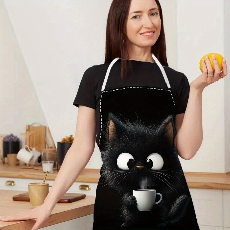1pc Cute Black Cat with Coffee - Home Cooking Ideas avis et prix