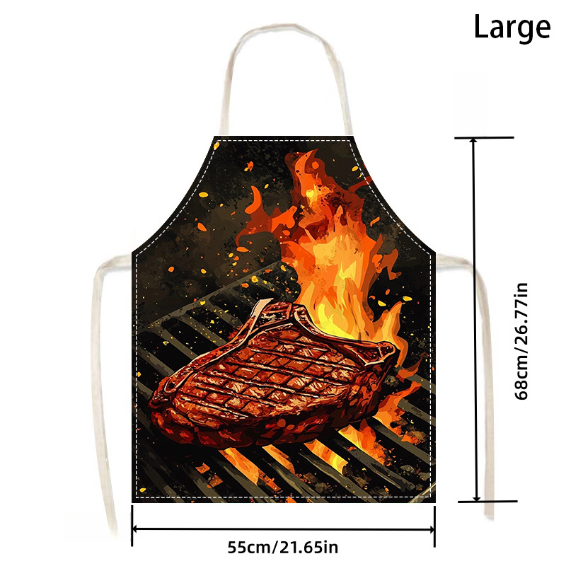 1pc BBQ Steak Apron with Flame - Home Cooking Ideas avis et prix