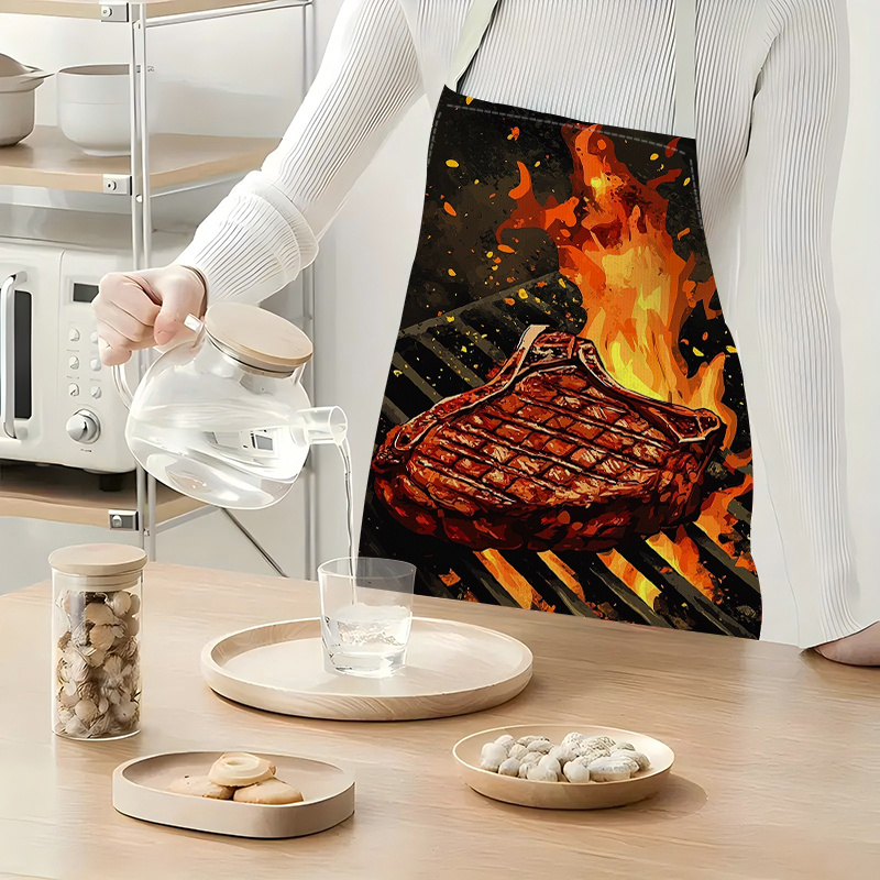 1pc BBQ Steak Apron with Flame - Home Cooking Ideas avis et prix