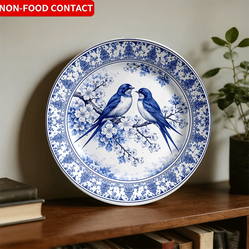 Decorative Plate with Blue-and - Home Cooking Recipes avis et prix