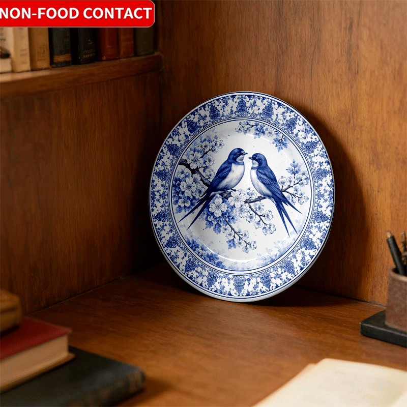 Decorative Plate with Blue-and - Home Cooking Recipes avis et prix