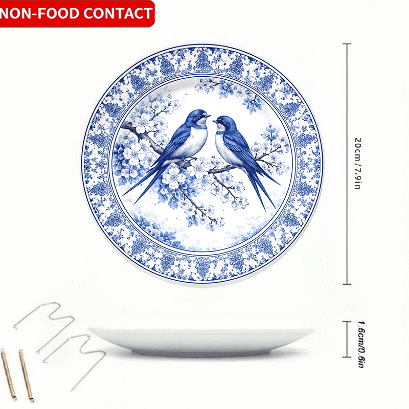 Decorative Plate with Blue-and - Home Cooking Recipes avis et prix