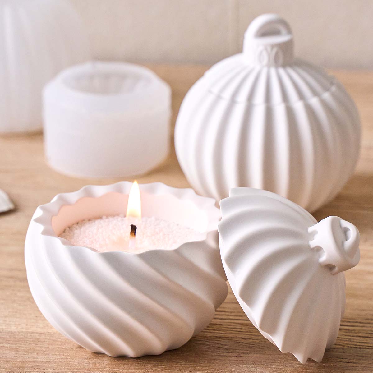 Diagonal Stripe Candle Jar Sil - Idli Steamer Mold avis et prix
