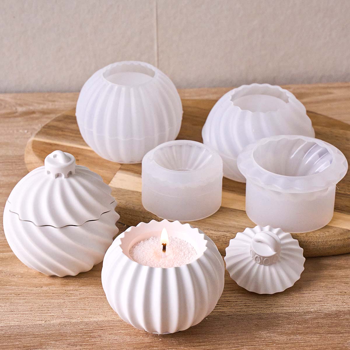 Diagonal Stripe Candle Jar Sil - Idli Steamer Mold avis et prix