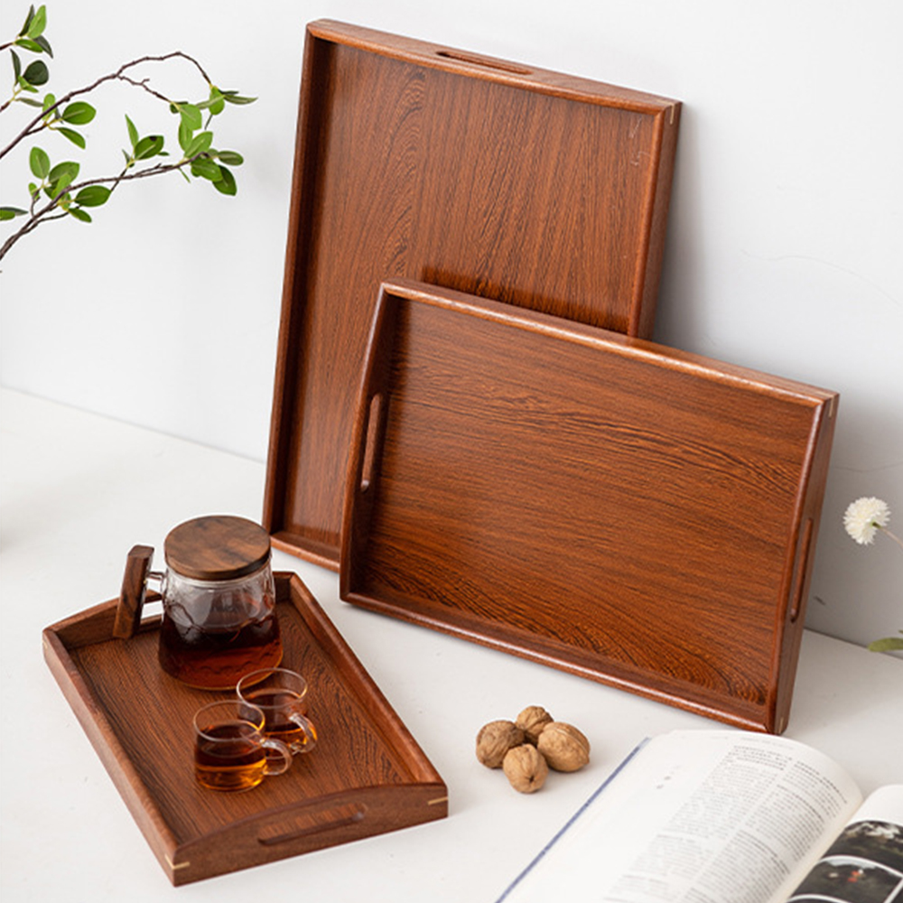 Wooden Serving Tray with Handl - Home Cooking Recipes avis et prix
