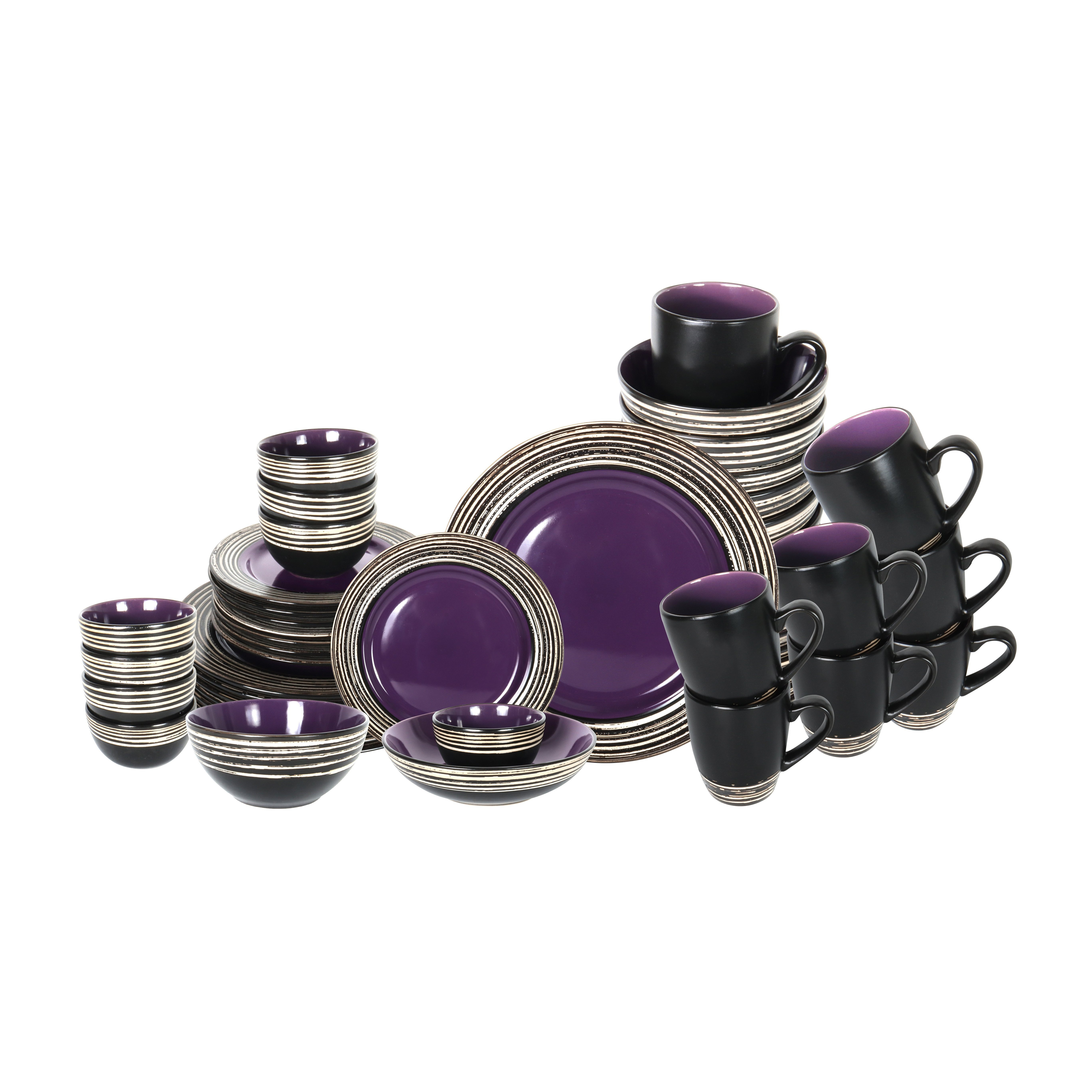 48pcs Stoneware Dinnerware Set - Home Cooking Ideas avis et prix