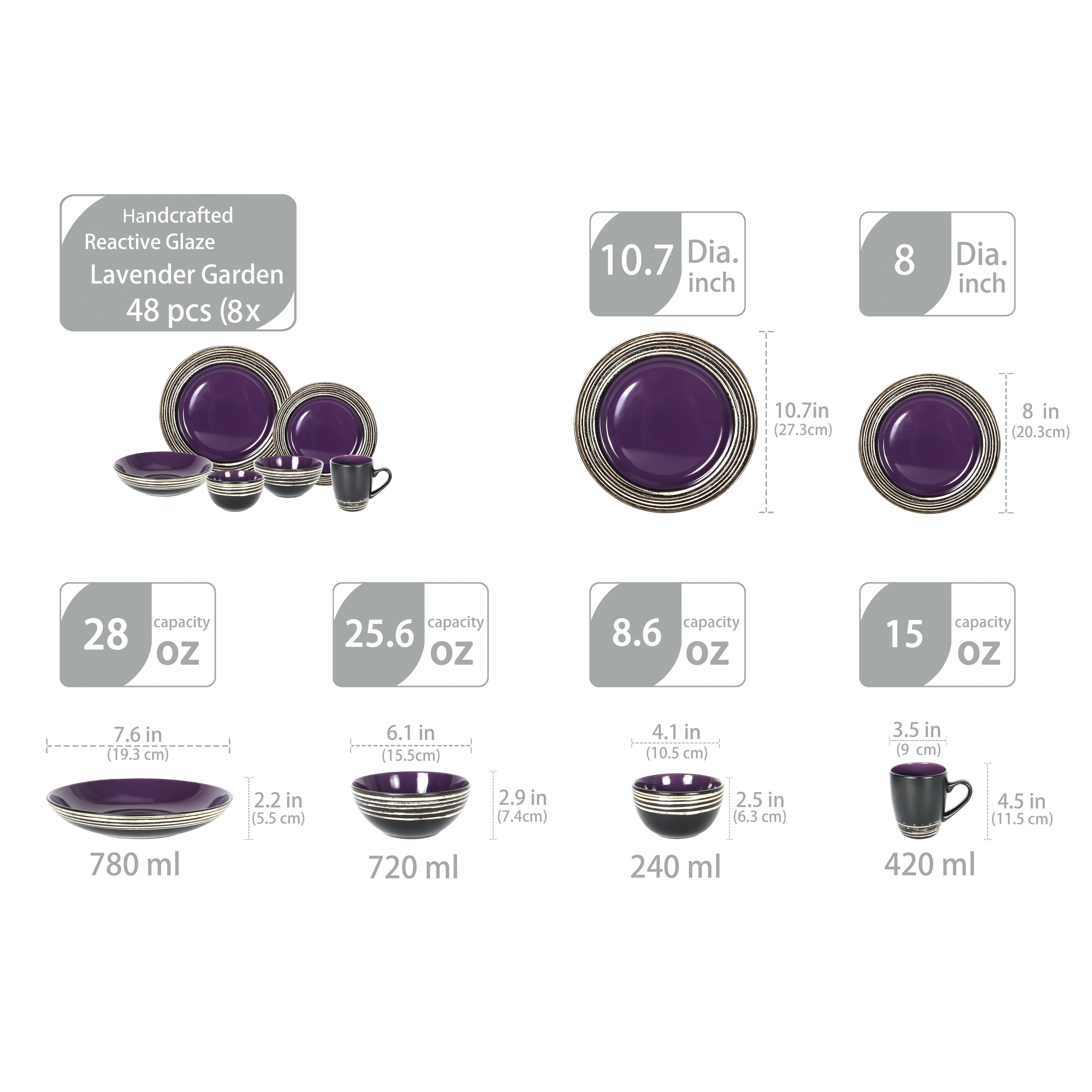48pcs Stoneware Dinnerware Set - Home Cooking Ideas avis et prix