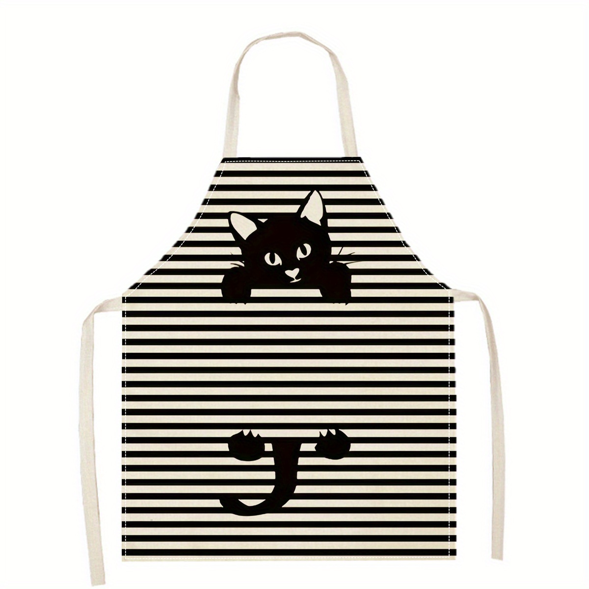 Linen Apron Funny Cat Sunglass - Home Cooking Ideas avis et prix